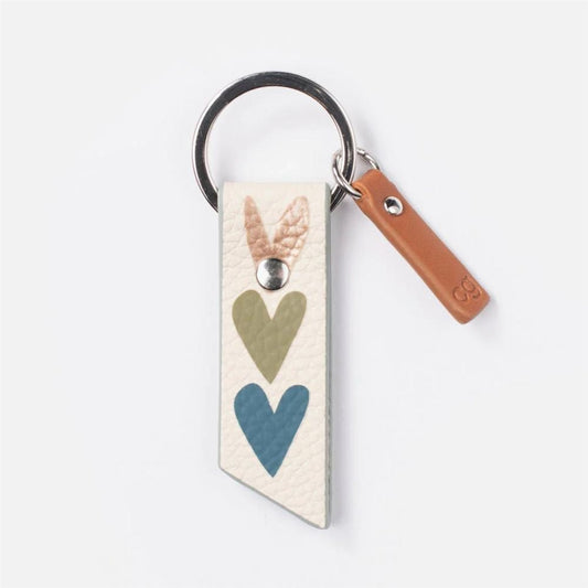 Caroline Gardner Hearts Keyring