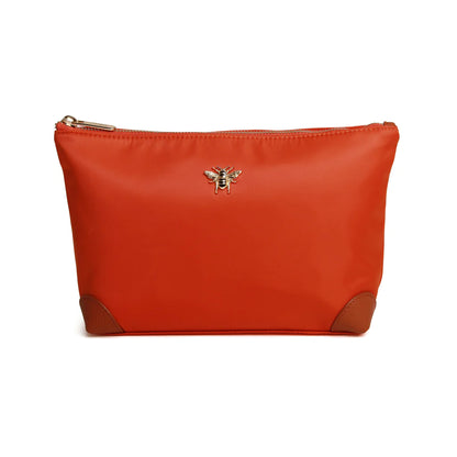 Alice Wheeler London Travel or Beauty Bag Orange