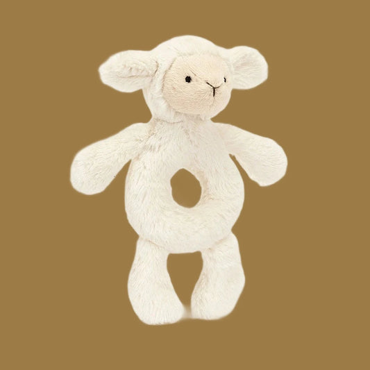 Jellycat Bashful Lamb Ring Rattle