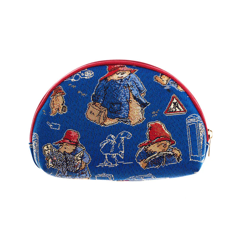 Tapestry Cosmetic Bag By Signare Paddington Blue