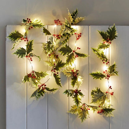 Talking Tables Holly Leaf String Lights