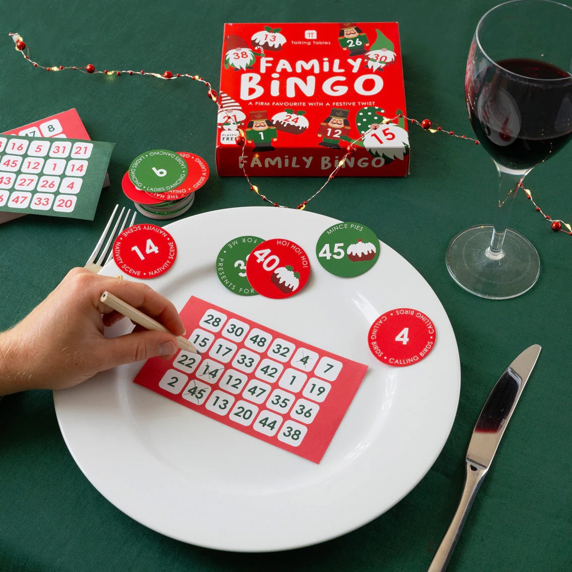 Talking Tables Nutcracker Bingo Game