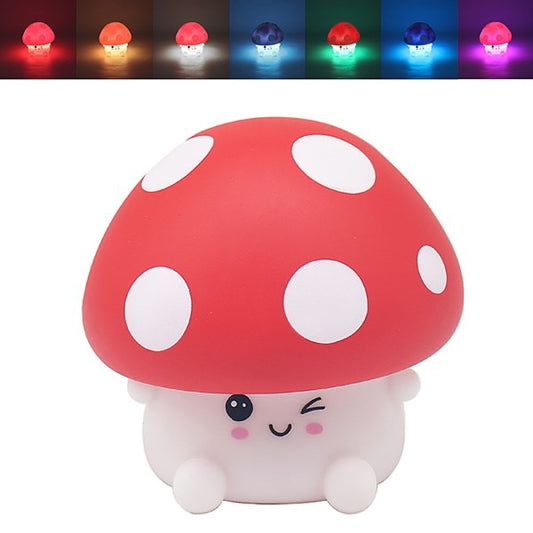 Squishy Mushroom LED Lamp