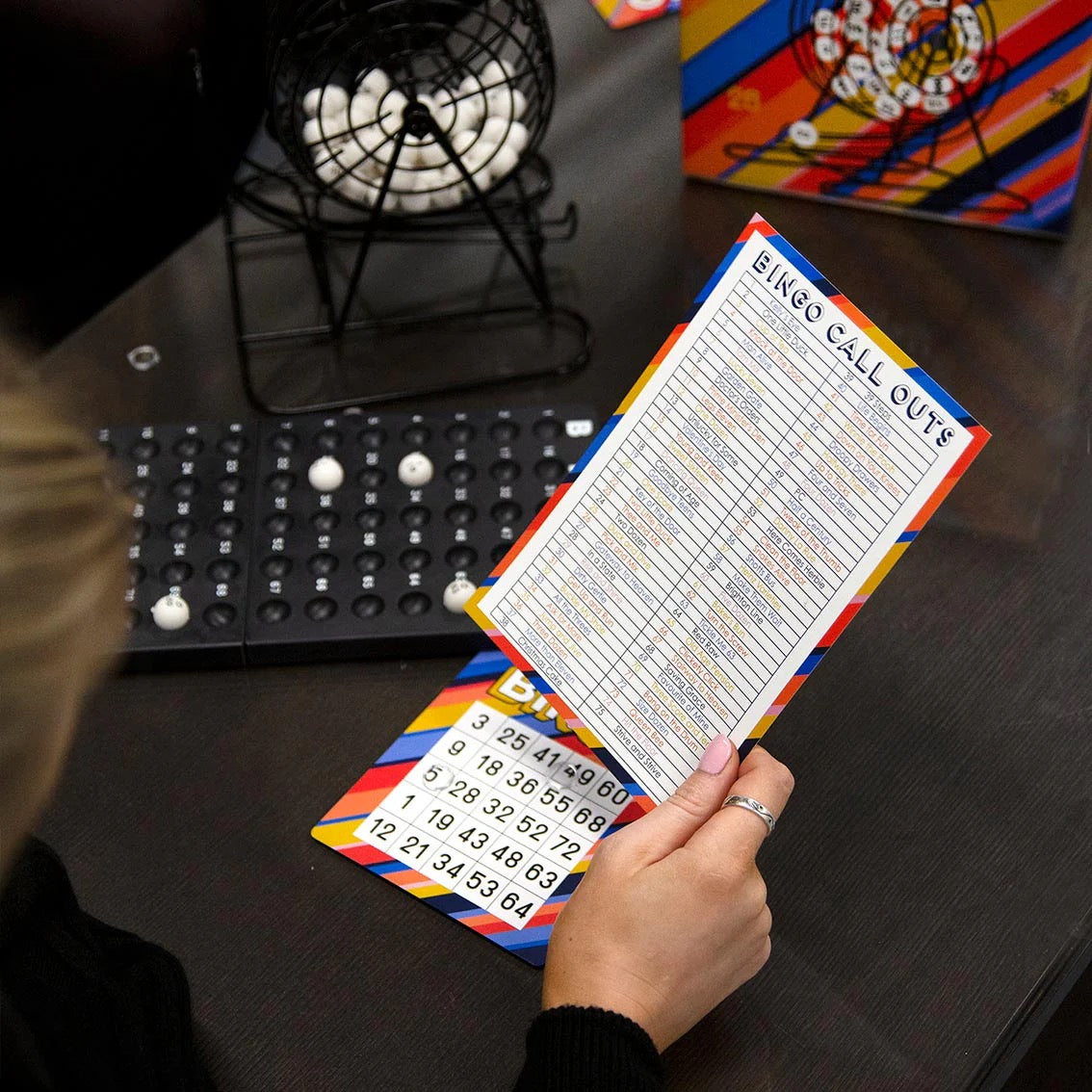 Talking Tables Classic Bingo Game with Metal Wheel