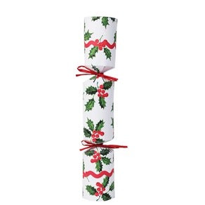 Talking Tables Holly White Christmas Crackers - 6 pack