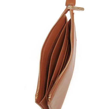 Alice Wheeler Valencia Double Purse Tan