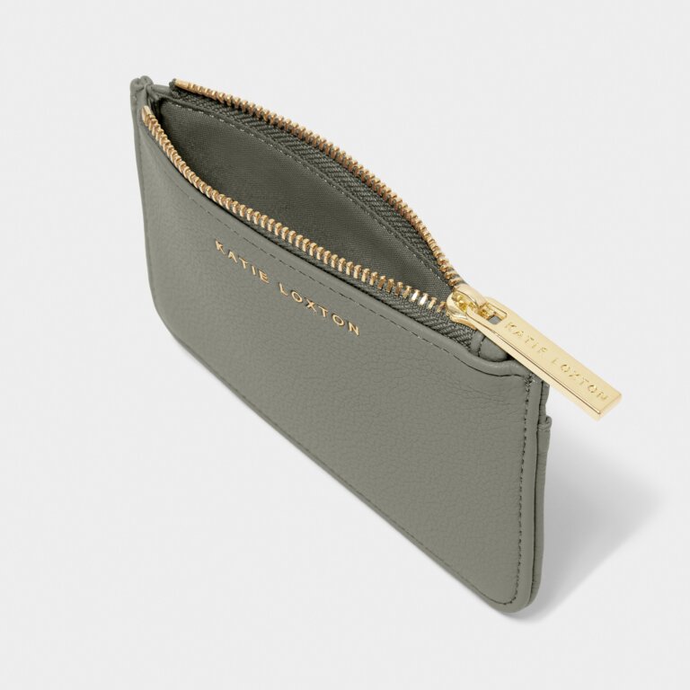 Katie Loxton Hana Coin and Cardholder graphite green