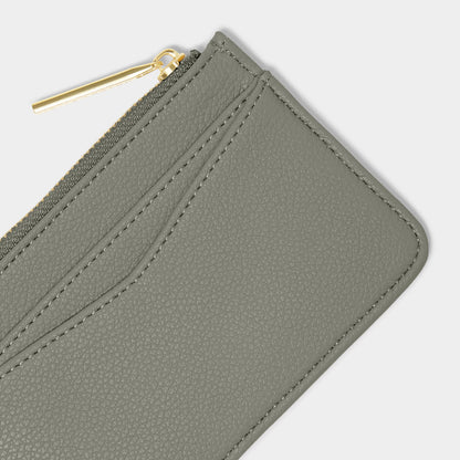 Katie Loxton Hana Coin and Cardholder graphite green