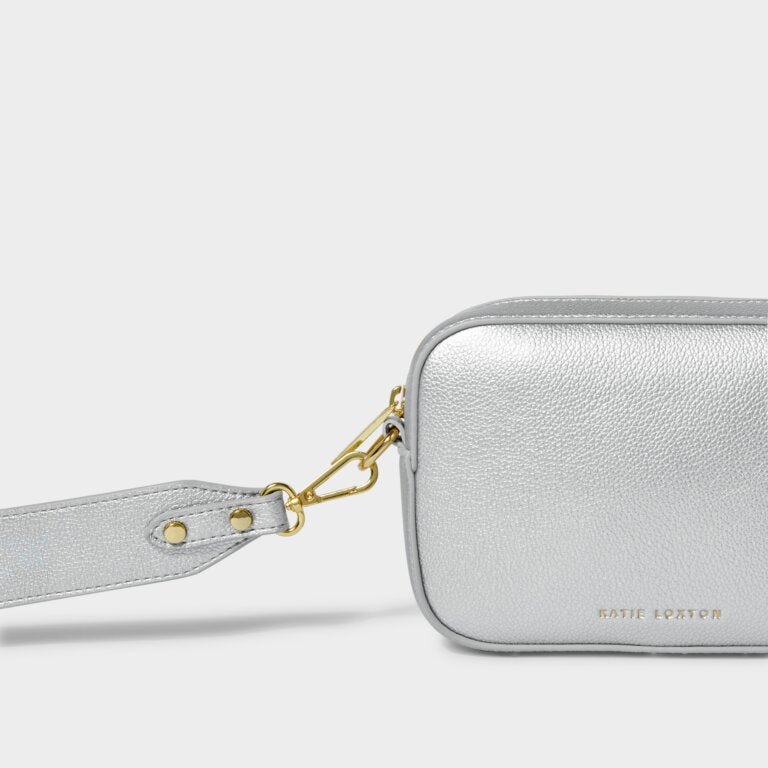 Katie Loxton Zana Mini Crossbody Bag in Silver