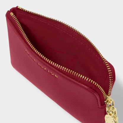 Katie Loxton Tilly Keychain Purse Garnet Red