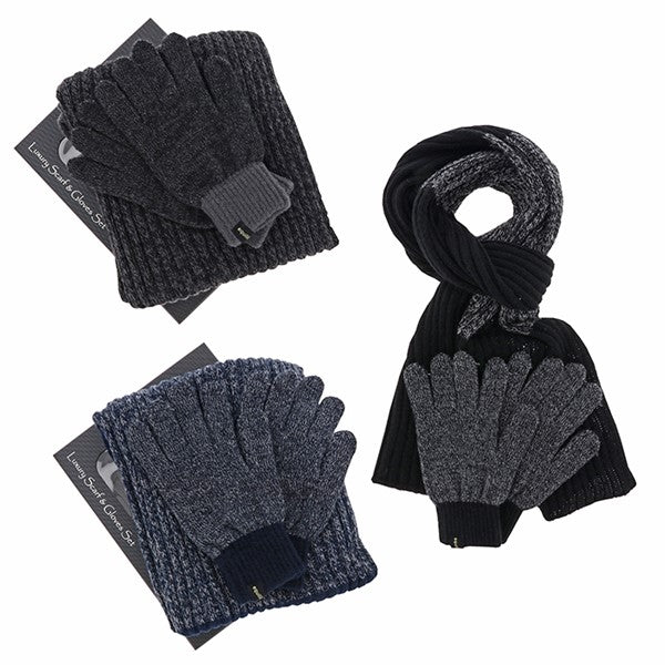 Equilibrium Mens Gloves and Scarf Set Boxed