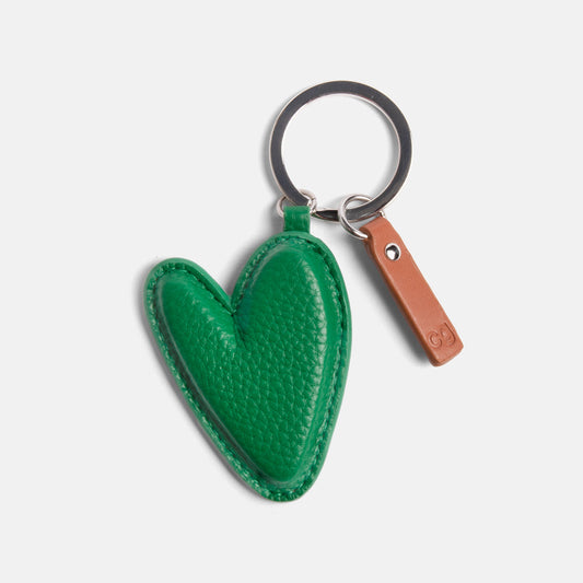 Caroline Gardner Green Heart Keyring