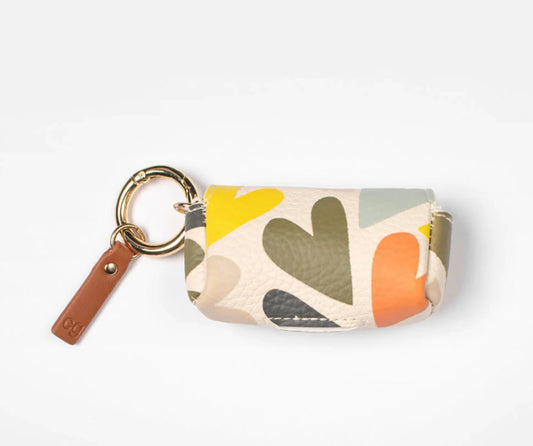 Caroline Gardner Multi Hearts Poo Bag Holder