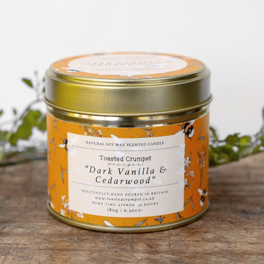 Toasted Crumpet Dark Vanilla & Cedarwood Candle