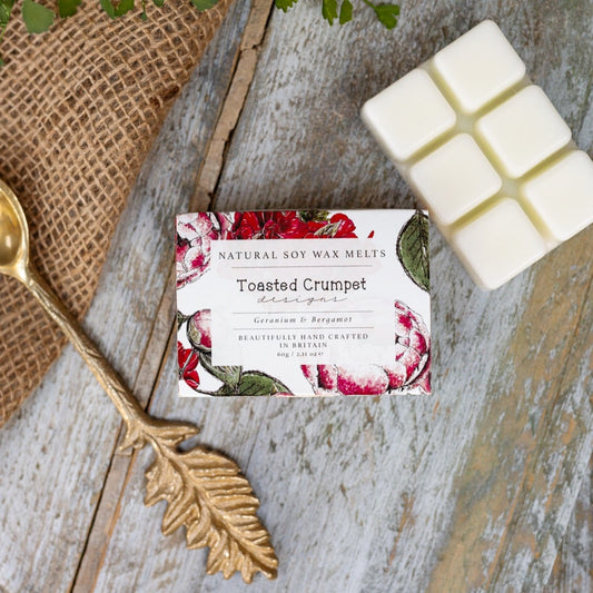 Toasted Crumpet Geranium & Bergamot Soy Wax Melts