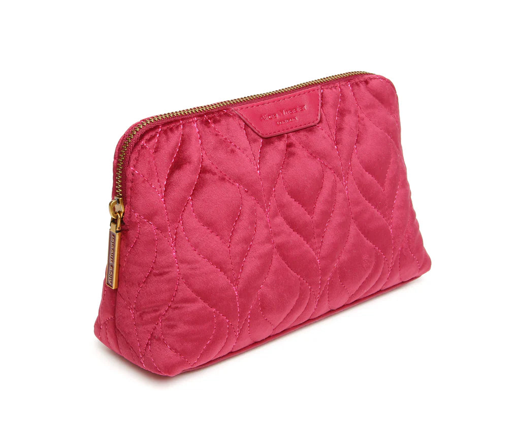 Alice Wheeler Fig Velvet Makeup Bag