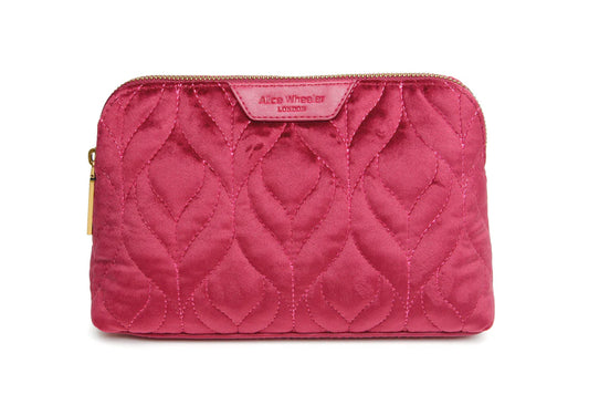 Alice Wheeler Fig Velvet Makeup Bag