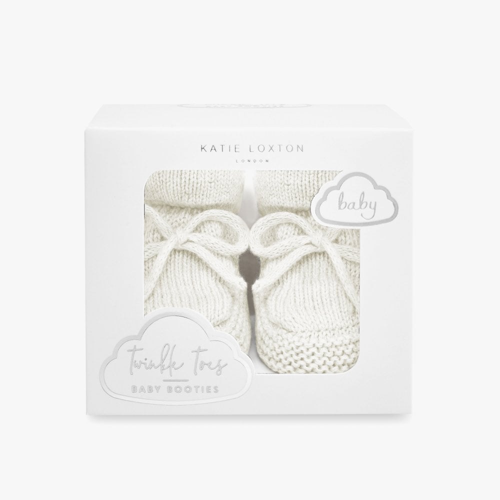 KATIE LOXTON | KNITTED BABY BOOTS | WHITE