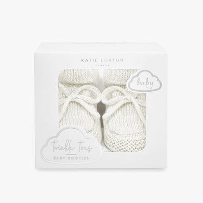 KATIE LOXTON | KNITTED BABY BOOTS | WHITE