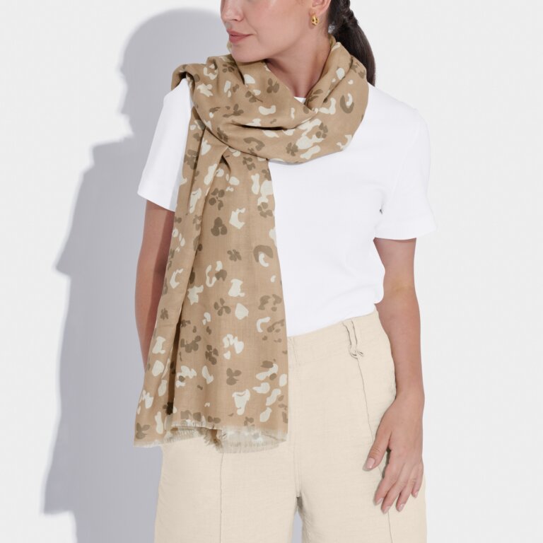 Katie Loxton Scarf - Blossom Taupe