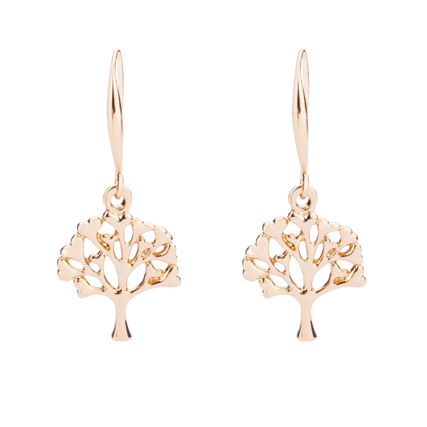 D&X Gold eternal tree earrings