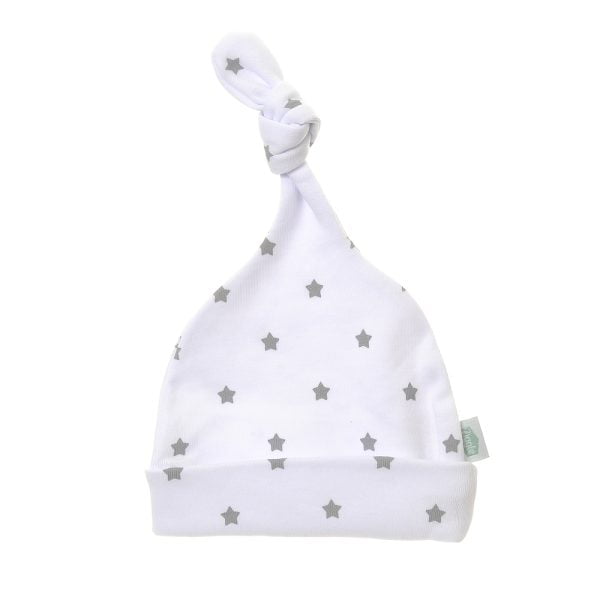 Ziggle White With Grey Stars Hat