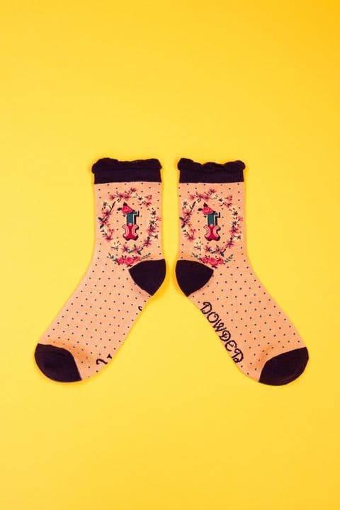 Powder Initial Socks - I