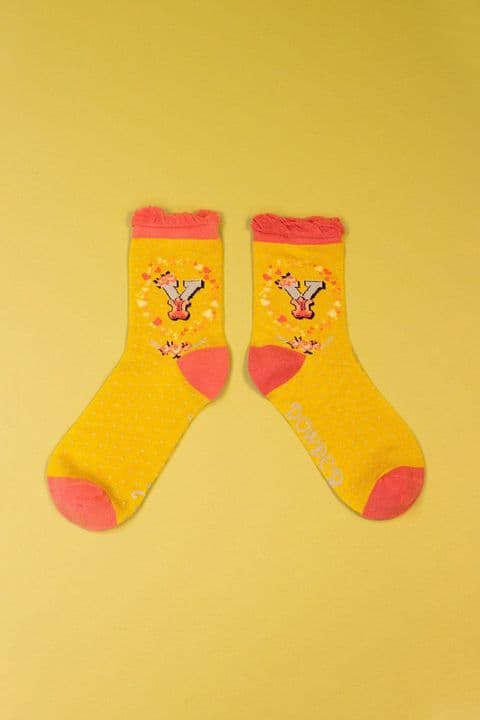 Powder Initial Socks - Y