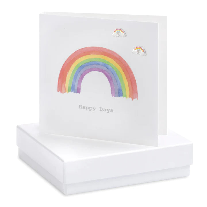 Crumble & Core Boxed Rainbow Earring Card